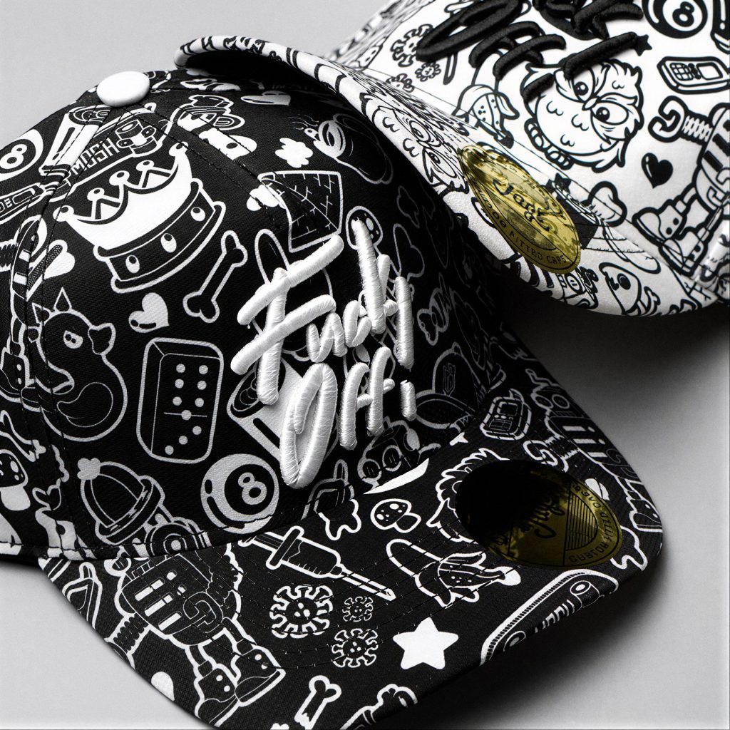 Gorra con sublimación total y bordado 3D