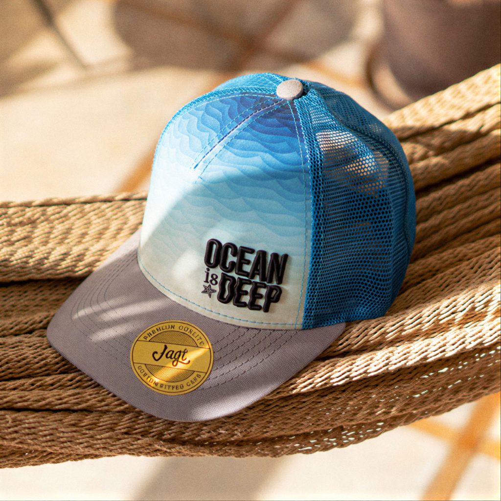 Gorra trucker sublimada con malla